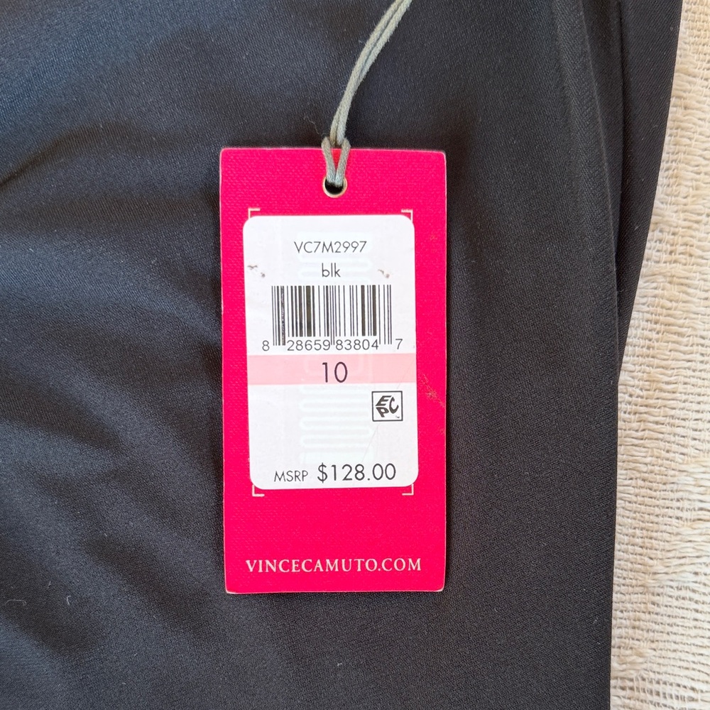 Vince Camuto Black Sleeveless Knot-Front Midi Dress - Picture 9 of 10
